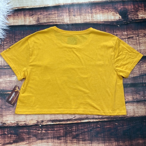 RELISTED Wrangler Yellowstone Crop Top Yellow Cowgirl - Picture 6 of 7
